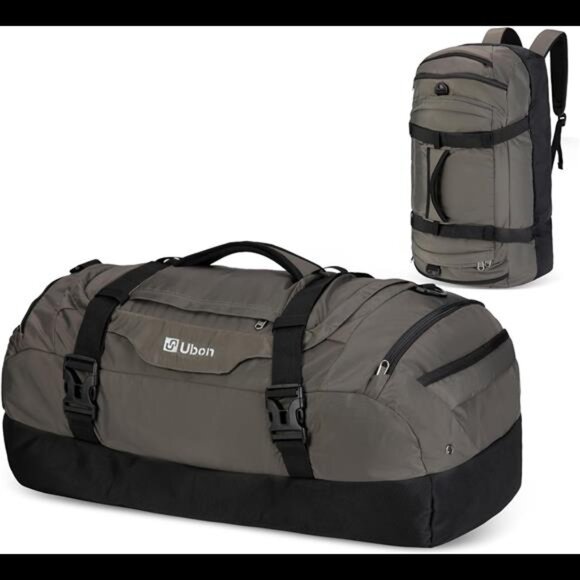 Large Duffel Bag Weekender Bags with Shoe Compartments 4-Way Sports Gym Backpack